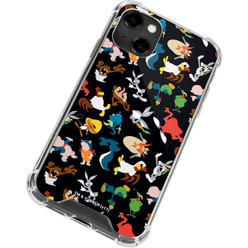 Looney Tunes Identity Pattern iPhone 14 Clear Case
